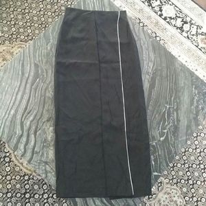 PACO RABANNE - glitter seam wrap midi skirt